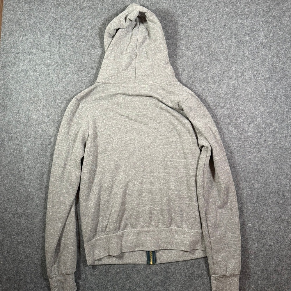 Aviator Nation Mens 5-Stripe Zip Up Hoodie Heather Grey Rainbow Size M NWOT - Picture 2 of 8